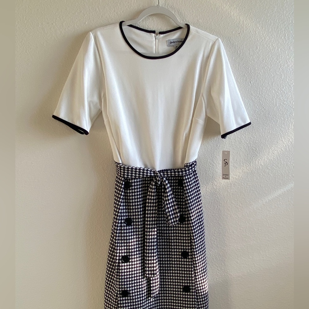 Black and White Checker Girls Dress
